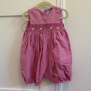 Pink Gingham Baby Dress